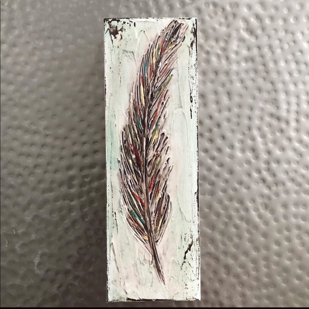 Feather painting